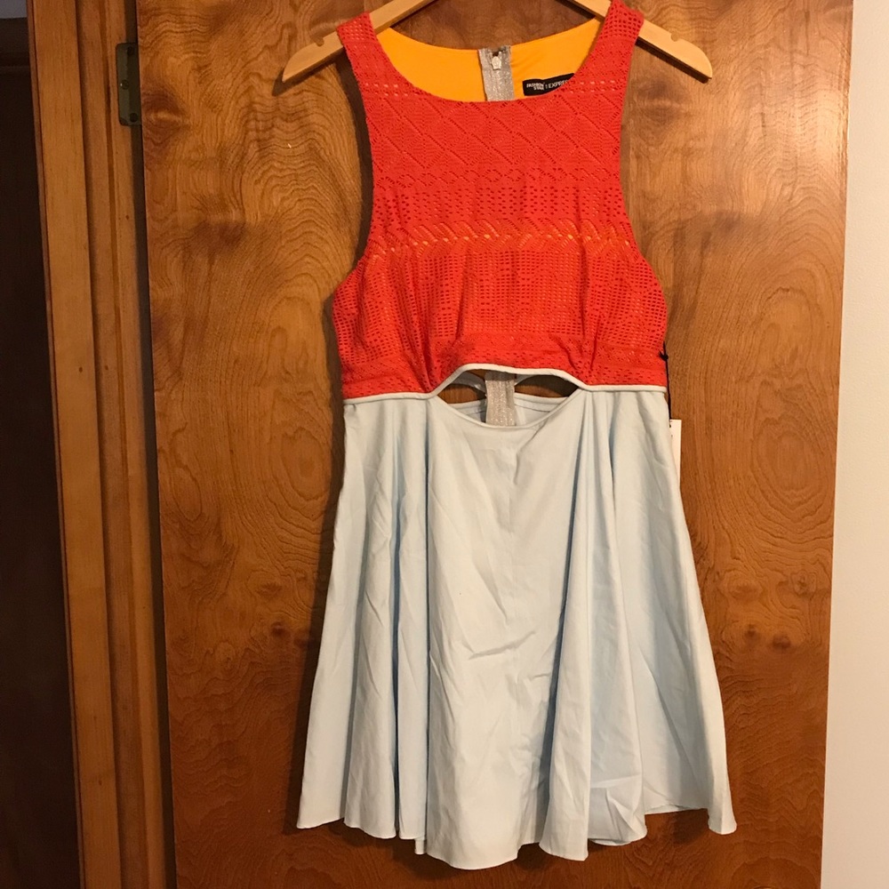 Express mixed material Dress
